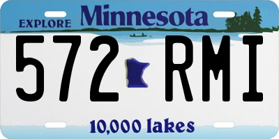 MN license plate 572RMI