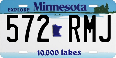MN license plate 572RMJ