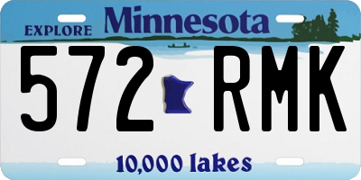 MN license plate 572RMK