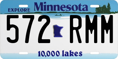 MN license plate 572RMM
