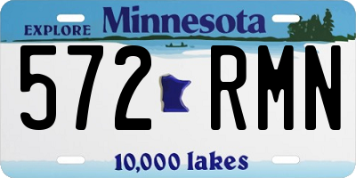 MN license plate 572RMN