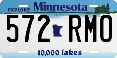MN license plate 572RMO