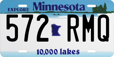 MN license plate 572RMQ