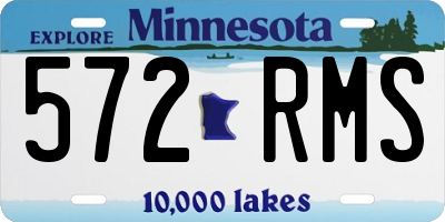 MN license plate 572RMS