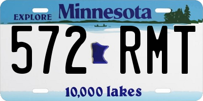 MN license plate 572RMT