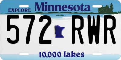 MN license plate 572RWR