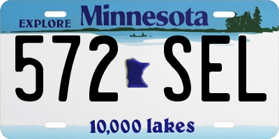 MN license plate 572SEL