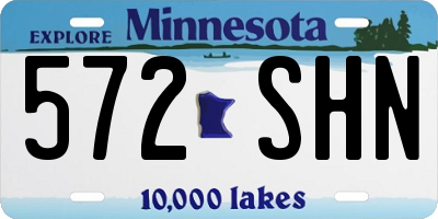 MN license plate 572SHN