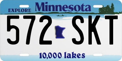 MN license plate 572SKT
