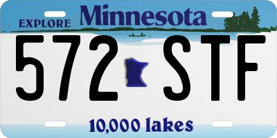 MN license plate 572STF