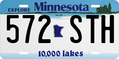 MN license plate 572STH