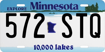 MN license plate 572STQ