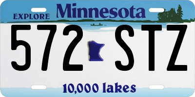 MN license plate 572STZ