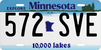 MN license plate 572SVE