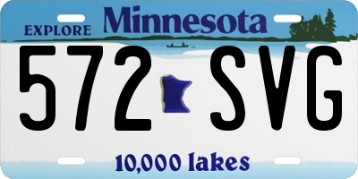 MN license plate 572SVG