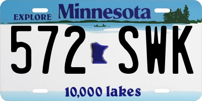 MN license plate 572SWK
