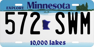 MN license plate 572SWM