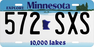 MN license plate 572SXS
