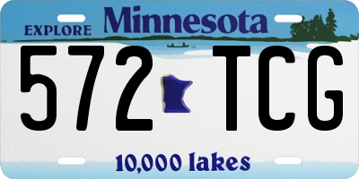 MN license plate 572TCG