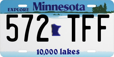 MN license plate 572TFF