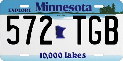 MN license plate 572TGB