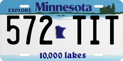 MN license plate 572TIT