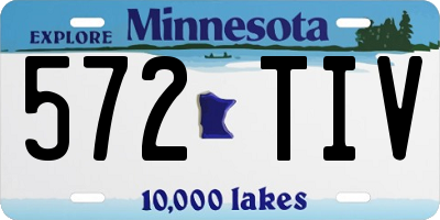 MN license plate 572TIV