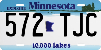 MN license plate 572TJC