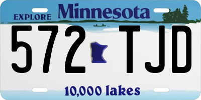 MN license plate 572TJD