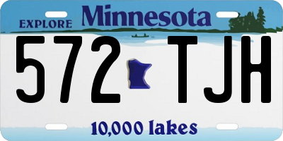 MN license plate 572TJH