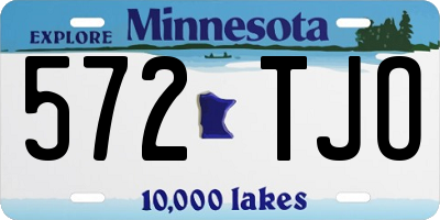 MN license plate 572TJO