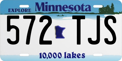 MN license plate 572TJS