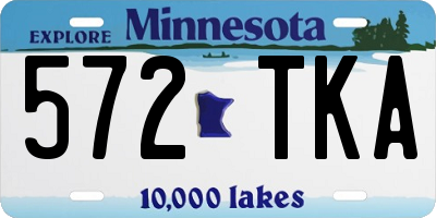 MN license plate 572TKA
