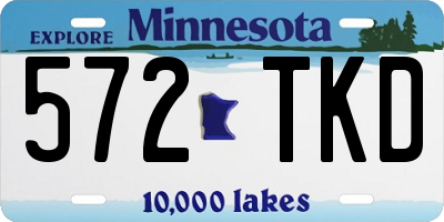 MN license plate 572TKD