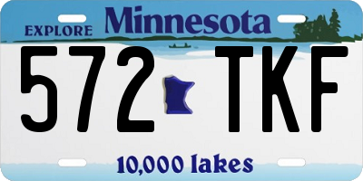 MN license plate 572TKF