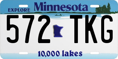 MN license plate 572TKG