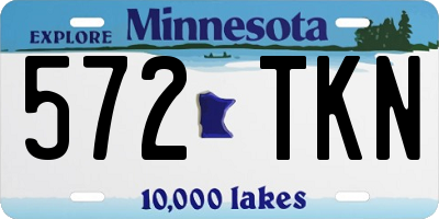 MN license plate 572TKN