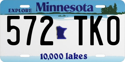MN license plate 572TKO