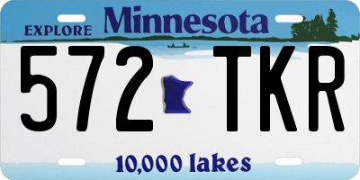 MN license plate 572TKR