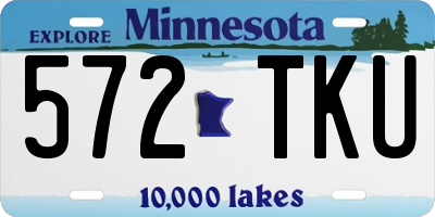 MN license plate 572TKU