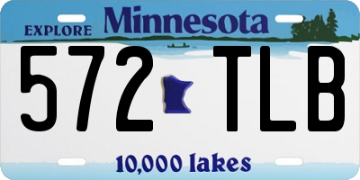MN license plate 572TLB