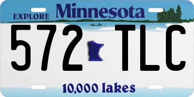MN license plate 572TLC