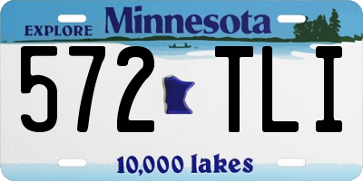 MN license plate 572TLI