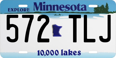 MN license plate 572TLJ