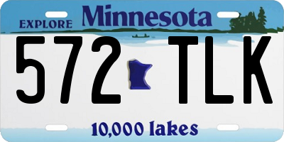 MN license plate 572TLK