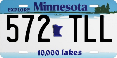 MN license plate 572TLL