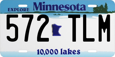 MN license plate 572TLM