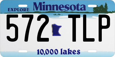 MN license plate 572TLP