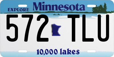 MN license plate 572TLU