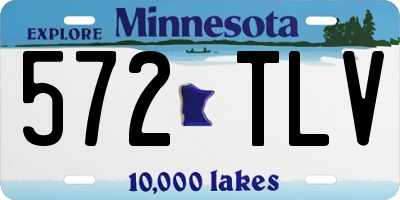 MN license plate 572TLV